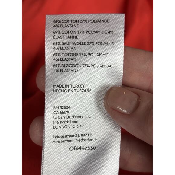 Maeve Anthropologie Shirt Dress Red 10 Cut Out Back Collared Maxi - Picture 5 of 12